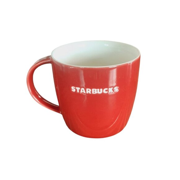 Starbuck's 2011 Coffee Tea Mug Red W/ White Christmas Partridge Bird 14oz - Picture 3 of 6